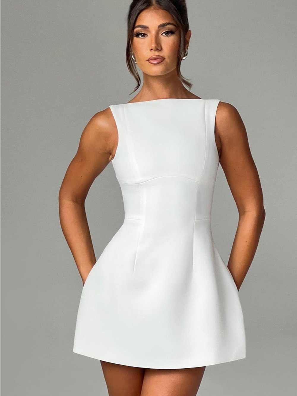 Babyboo- ALANA MINI DRESS - IVORY